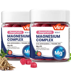 VEV Deep Calm magnesium gummies in berry flavor for steady daily relaxation