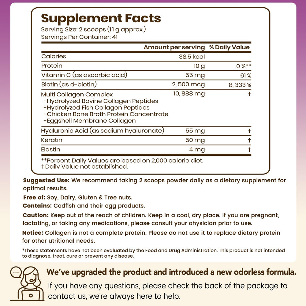 VEV scoop beside the jar for easy, consistent daily collagen dosing