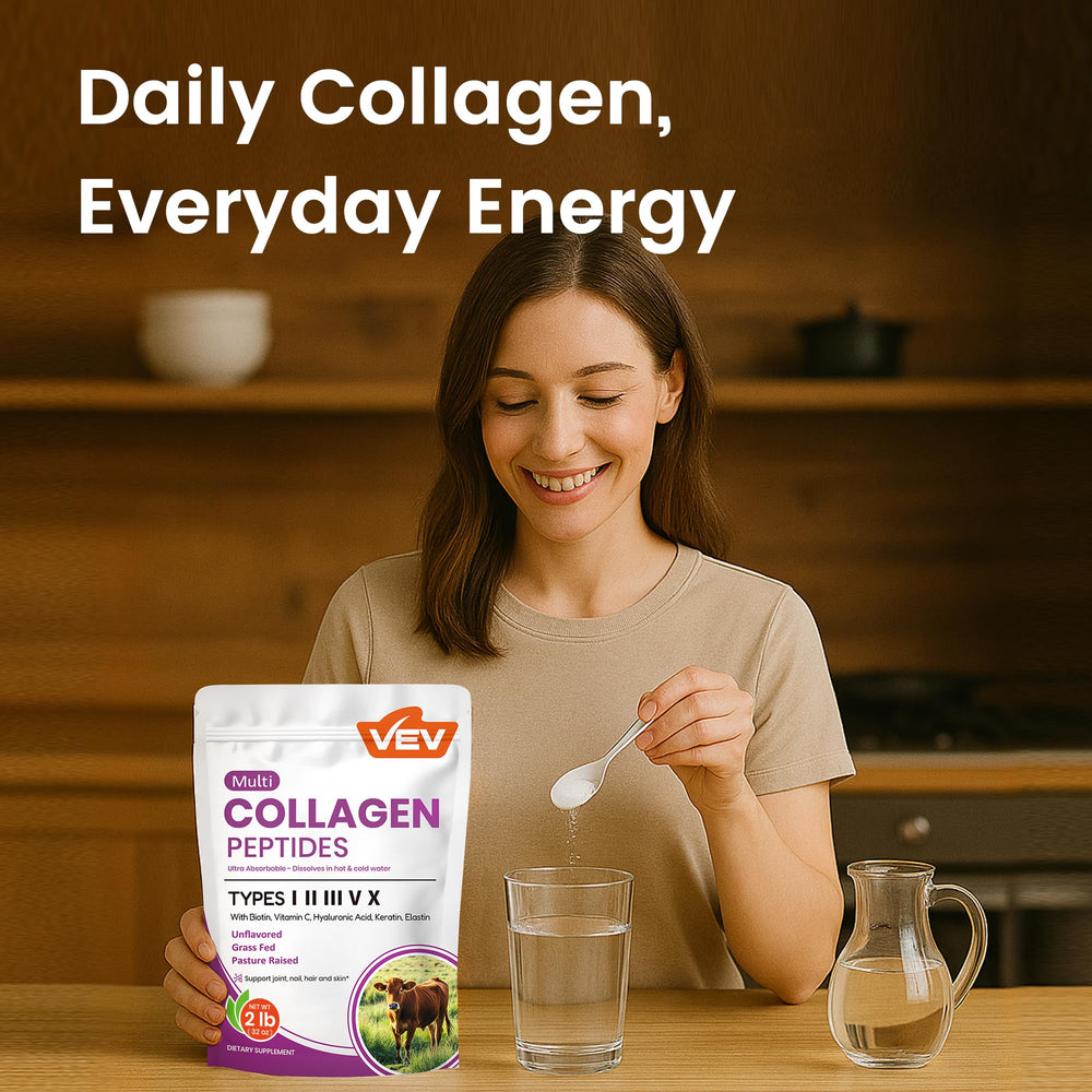 32 oz bag packaging of VEV Multi Collagen Powder.