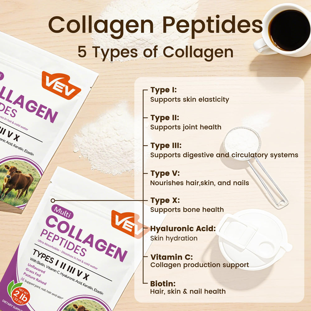 A scoop for precise measurement of VEV collagen powder.