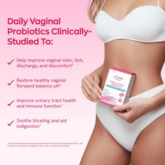 Vevoec Gynable capsules closeup highlighting 10 Billion CFU potency.