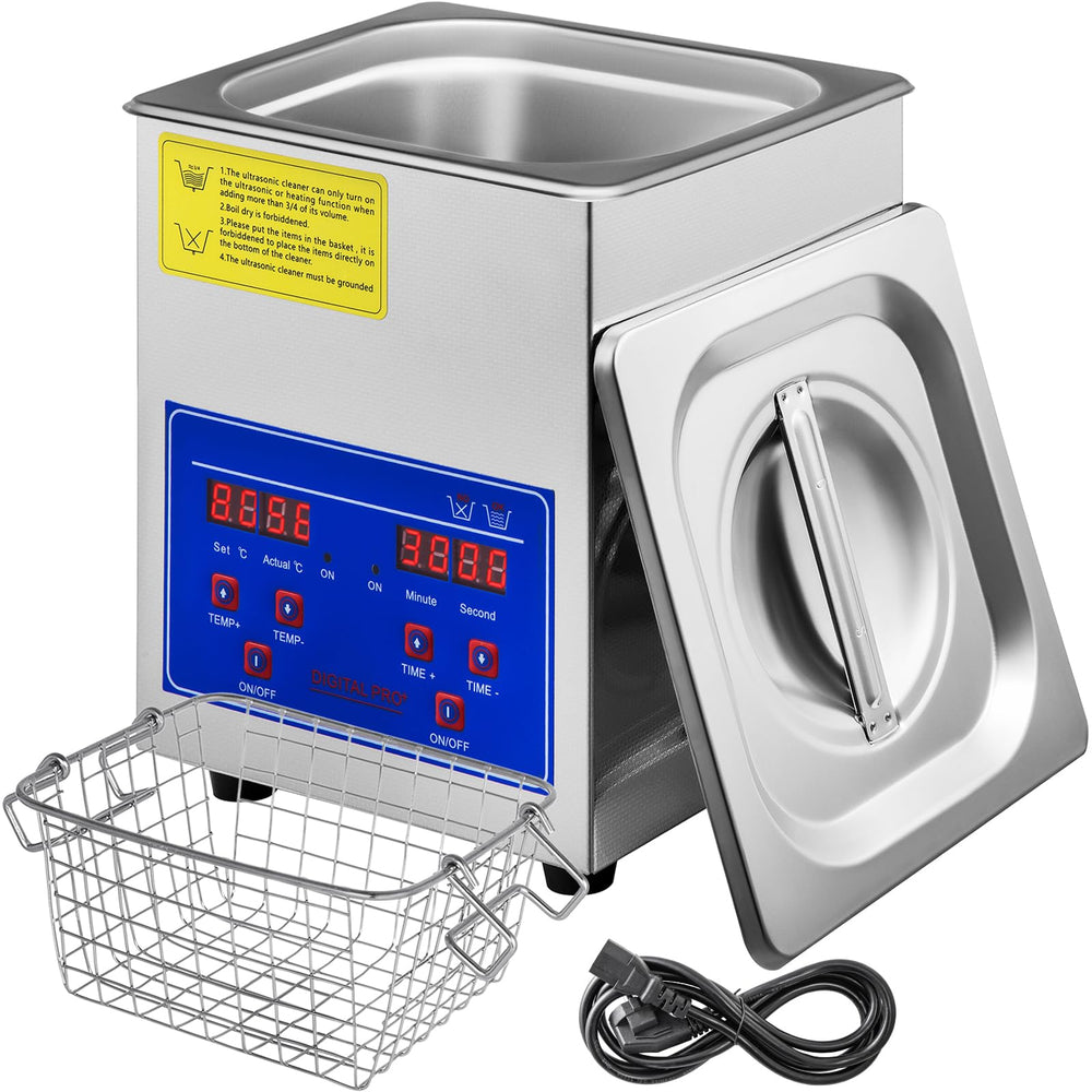 VEVOR 2L ultrasonic cleaner compact design fits small spaces