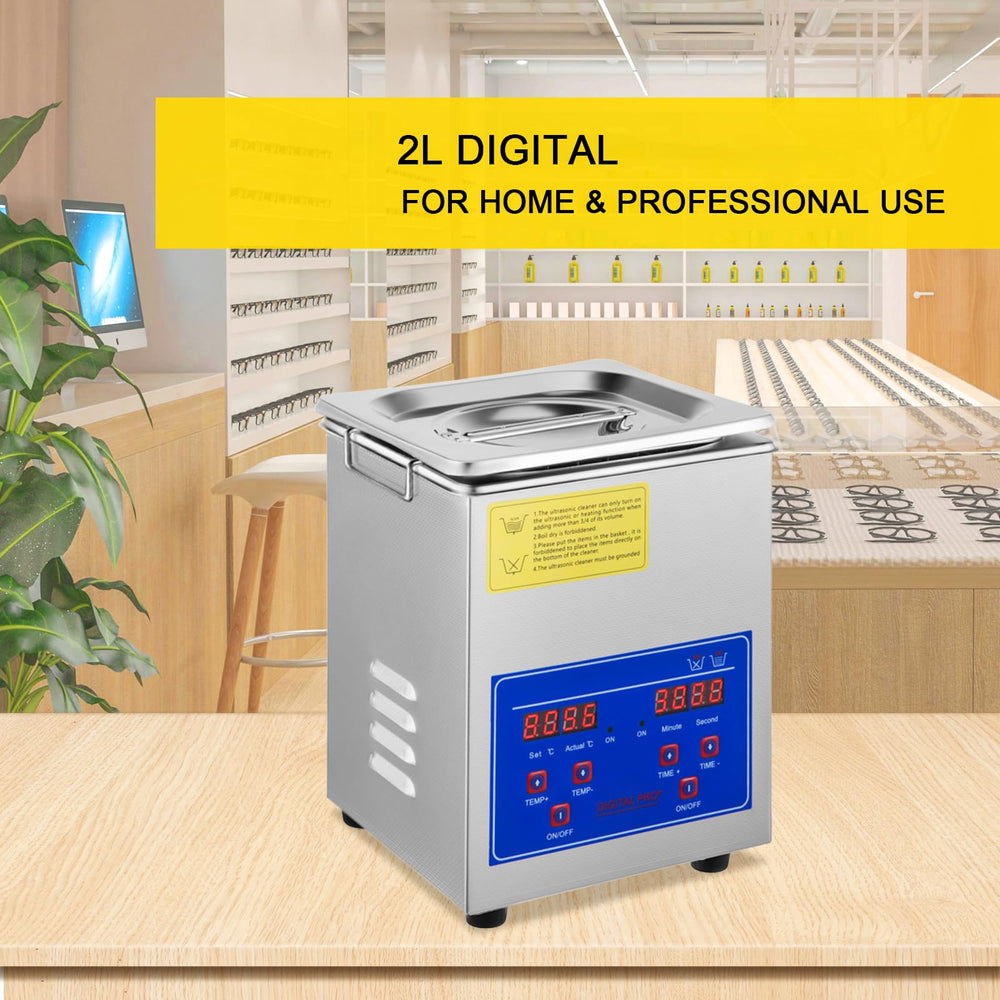 VEVOR 2L ultrasonic cleaner digital control panel for timer settings