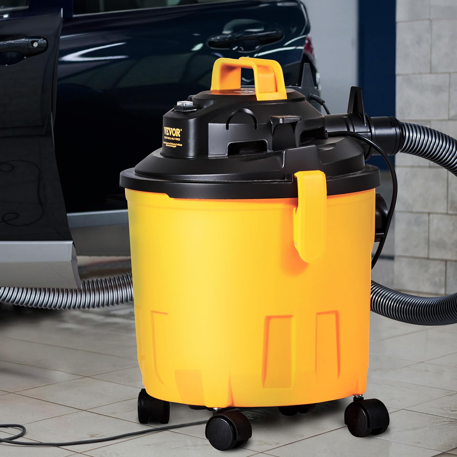 VEVOR 360° swivel wheels enable smooth, easy maneuverability.