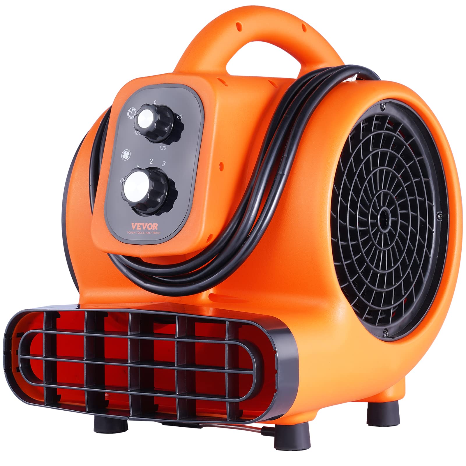 VEVOR Air Mover compact design saves space in tight areas.