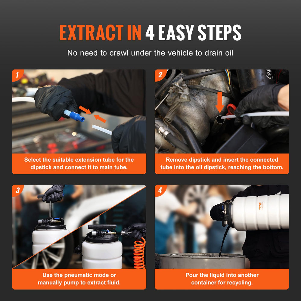 VEVOR extension tube 2 provides extra length for hard-to-reach reservoirs