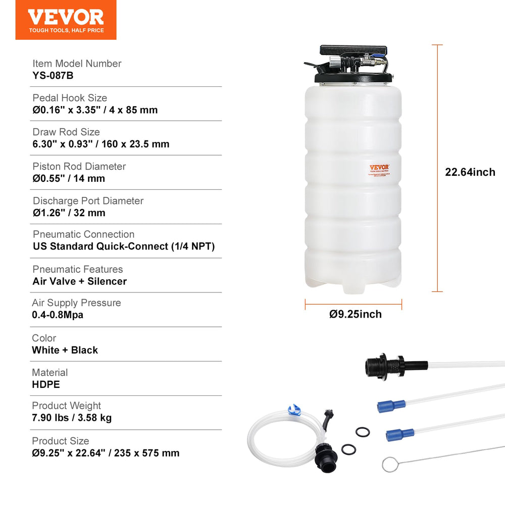VEVOR sealing rings ensure a tight seal during pumping