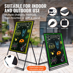 VEVOR LED board remote control operation for easy display changes.