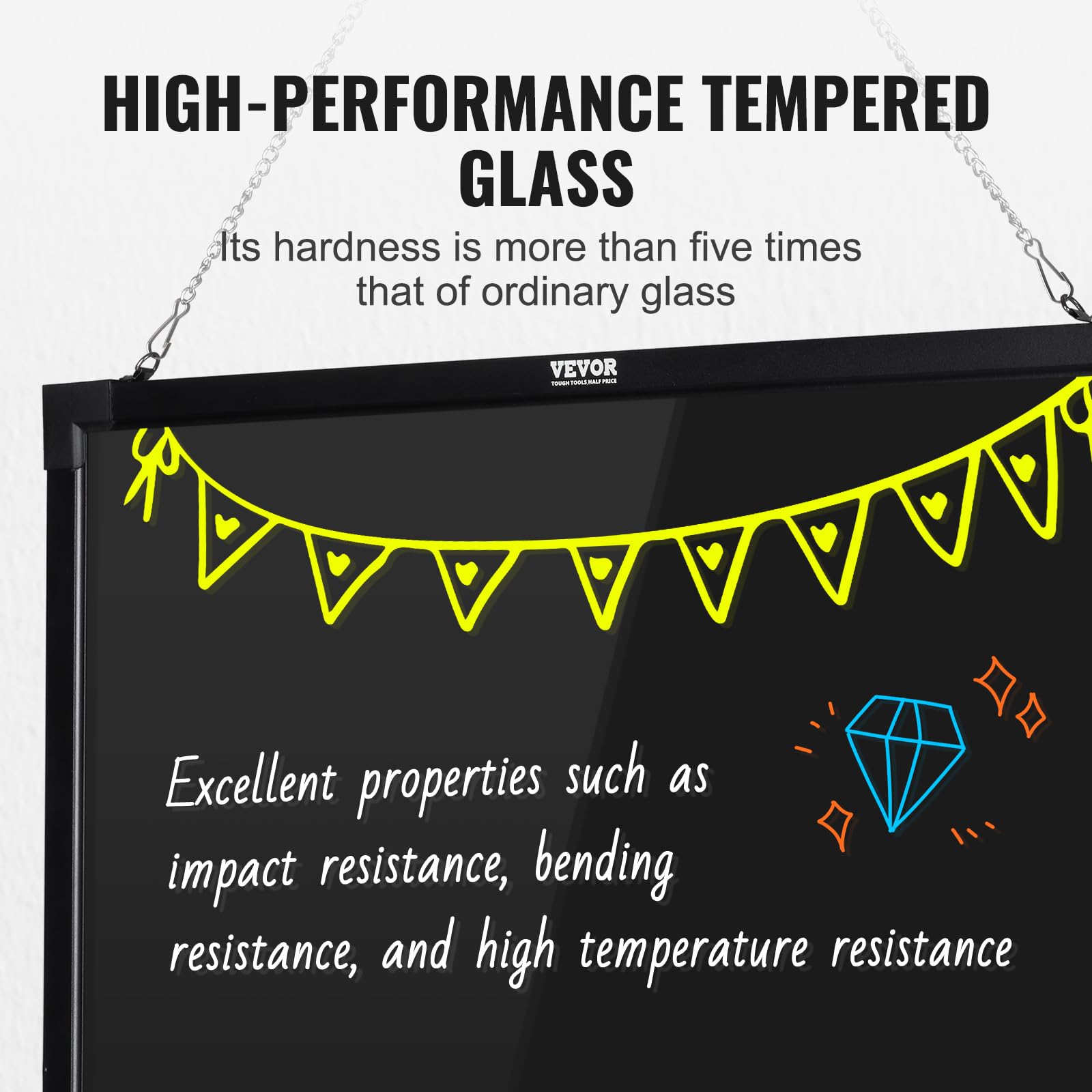 VEVOR LED sign suited for both indoor and outdoor environments.