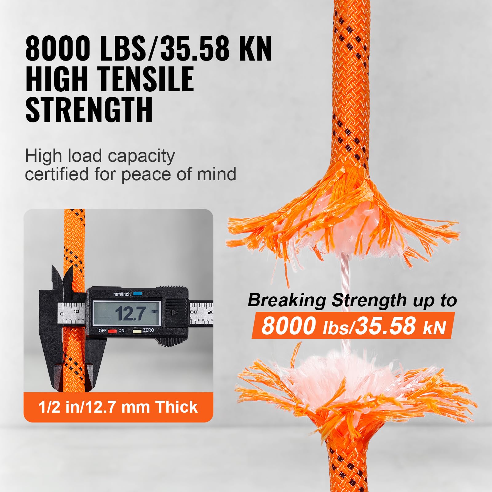 VEVOR polyester rope combines durability with flexible knotting.