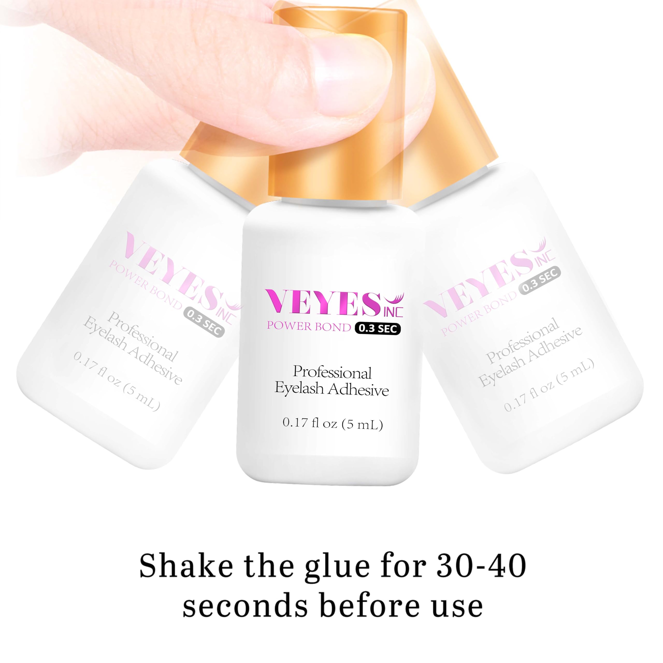 VEYES INC lash glue black finish enhances the lash line