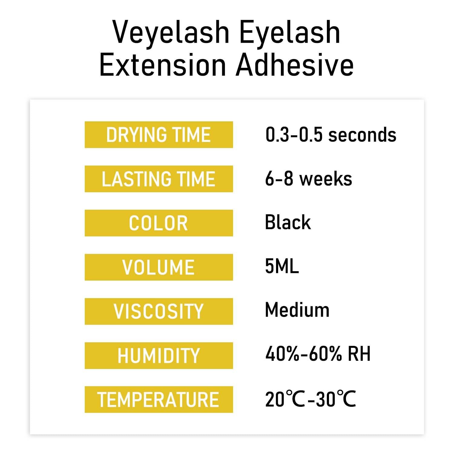 VEYES INC latex-free formula minimizes skin irritation