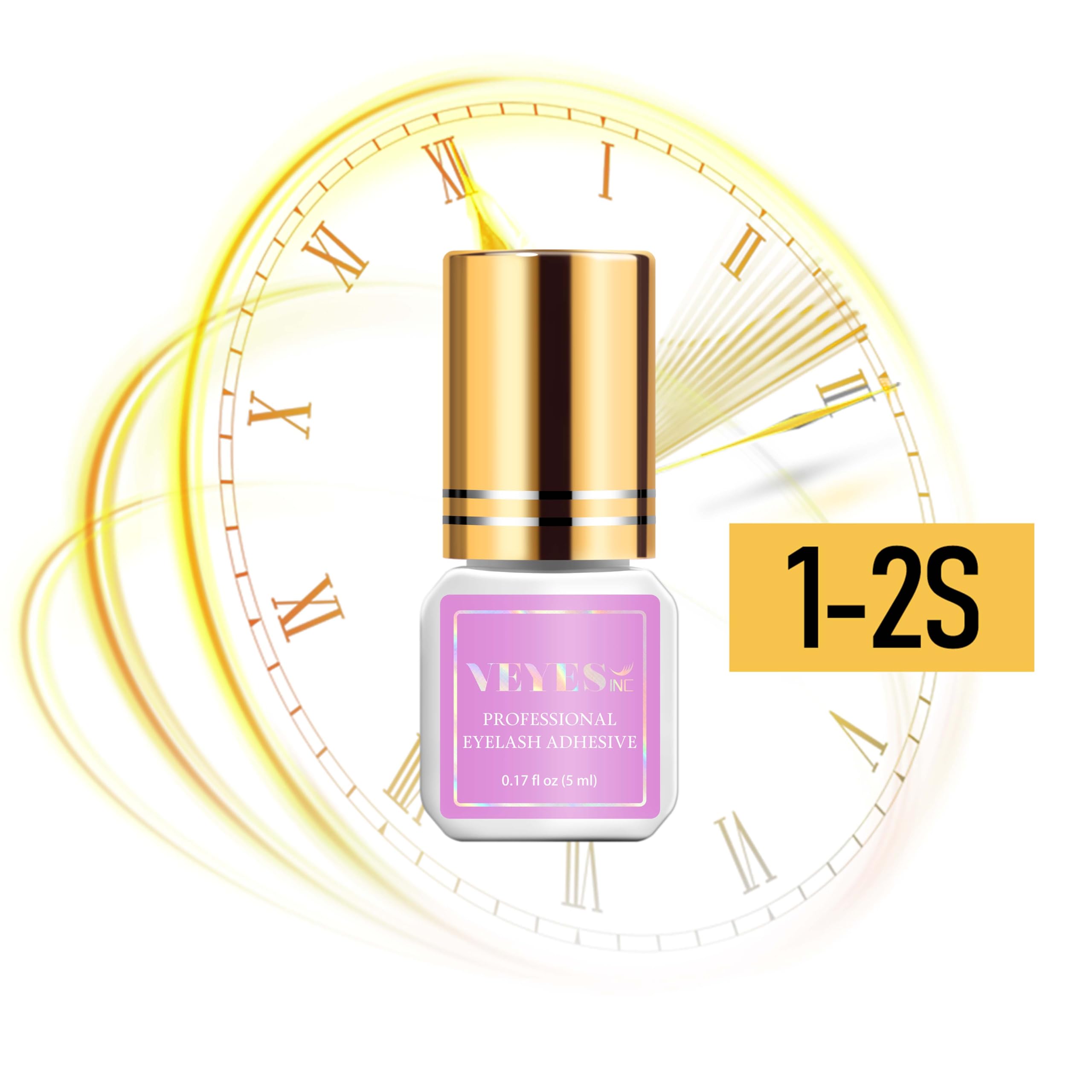 VEYES INC fast-drying lash glue delivers rapid 1-2 second setting for efficient services.