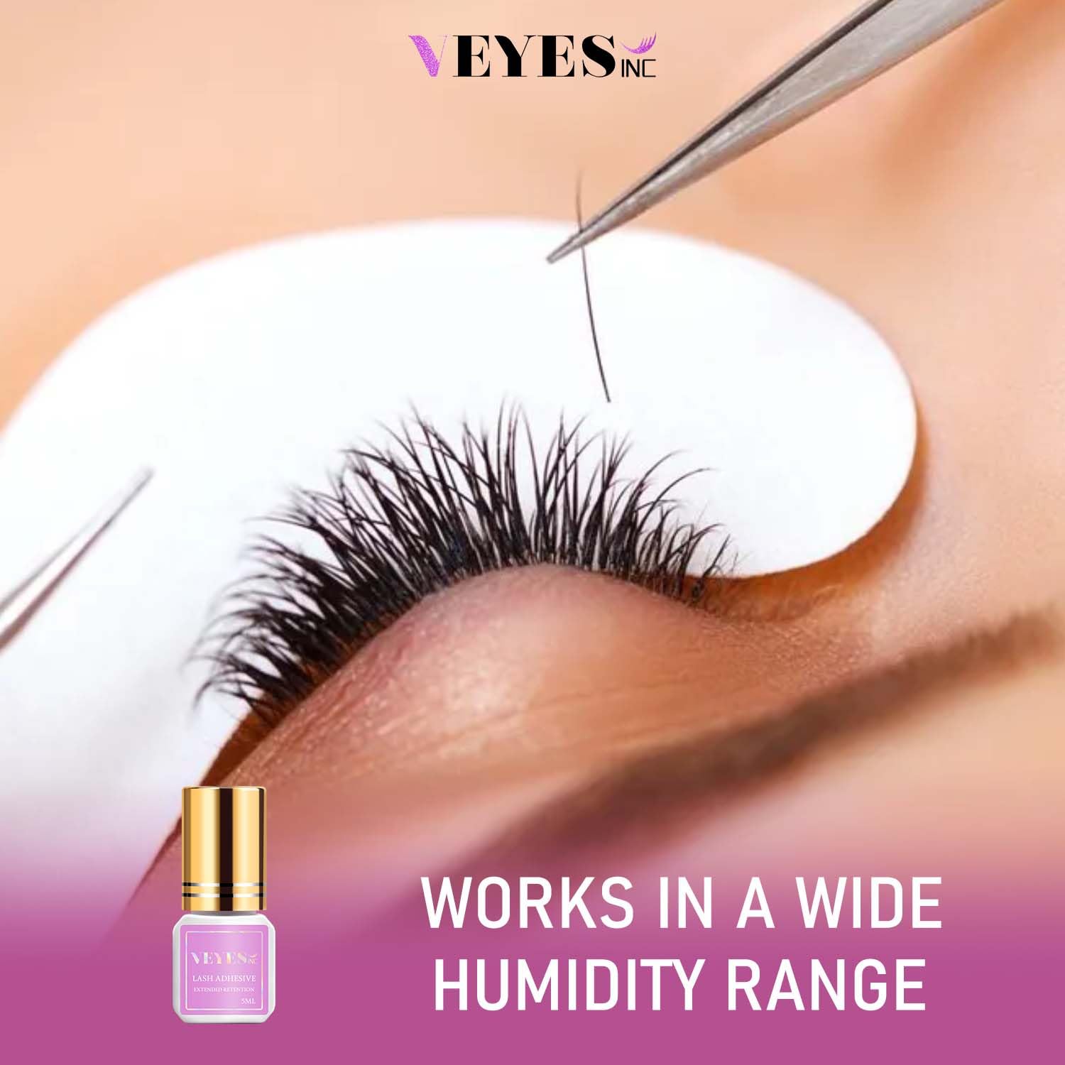 VEYES INC 8-week hold supports long-lasting lash looks.