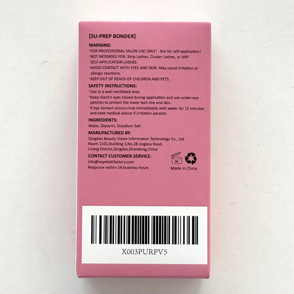 VEYES INC Super Lash Bonder packaging and cap highlight professional branding.