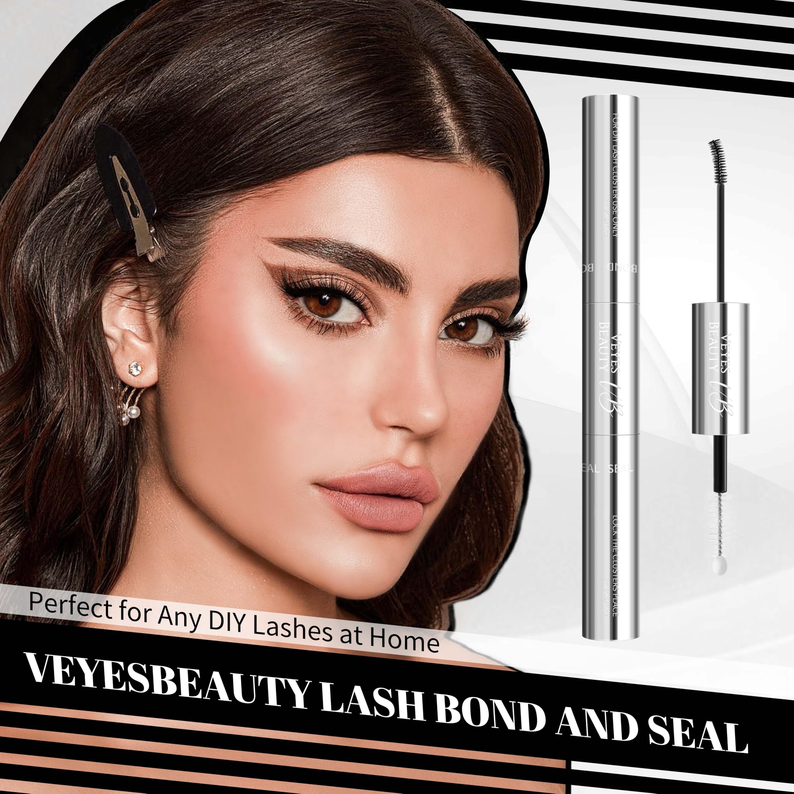 VEYESBEAUTY Beginner-friendly, simple steps for DIY lash extensions at home.