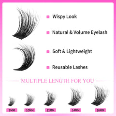 VEYESBEAUTY Bond Seal Remover included for secure, easy removal.