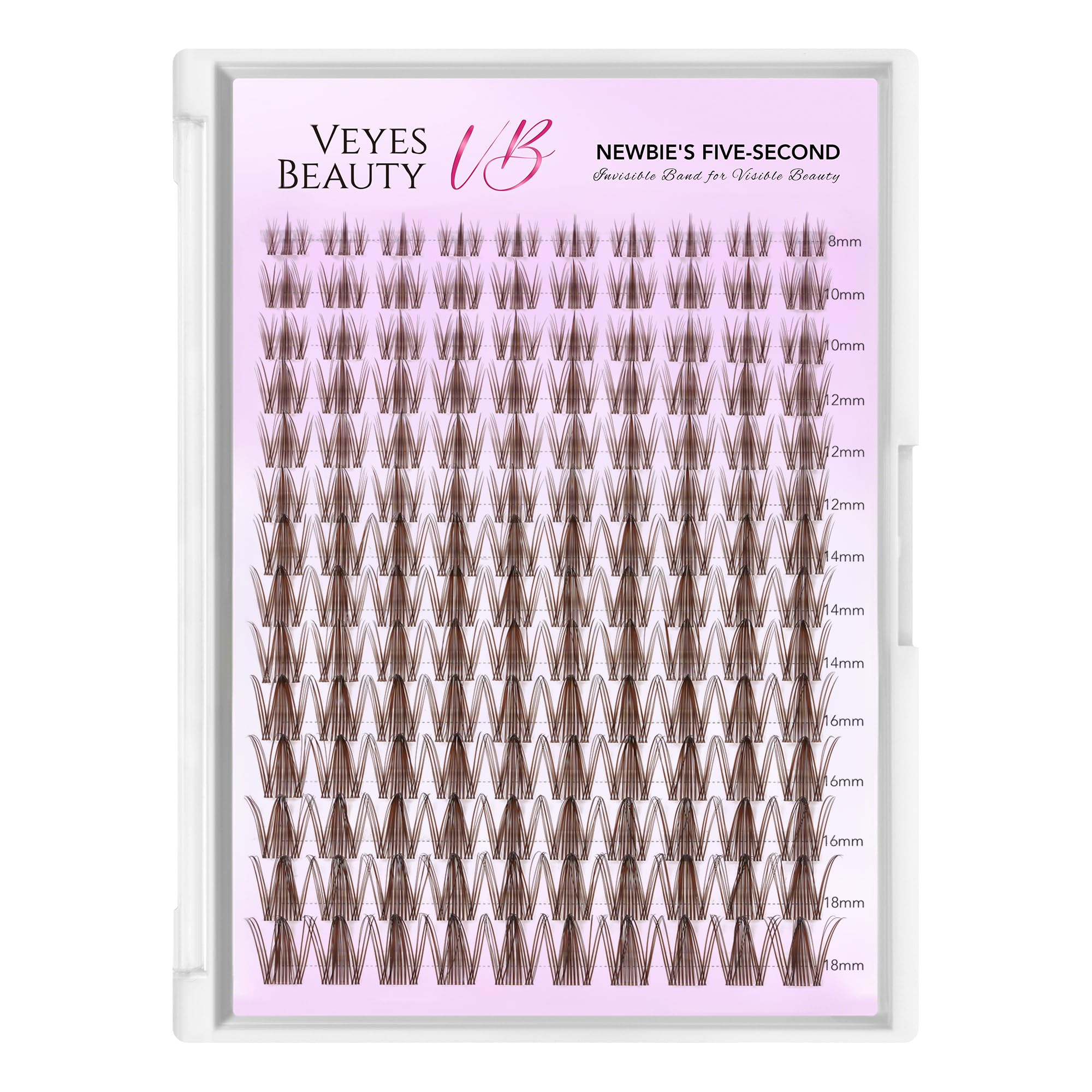 VEYESBEAUTY lash application tool in use for precise cluster placement.