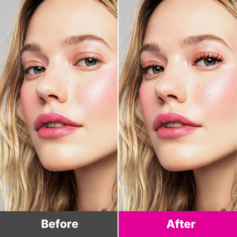 VEYESBEAUTY handmade PBT fibers deliver lightweight, fluffy lash look.