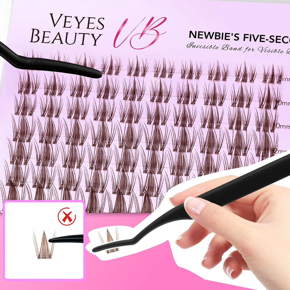 VEYESBEAUTY soft lash bands provide comfort for all-day wear.