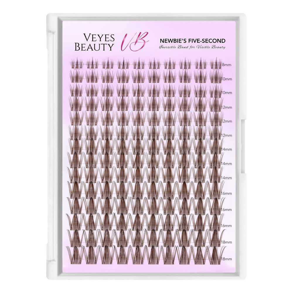 VEYESBEAUTY five-second lash clusters supports quick, easy DIY application