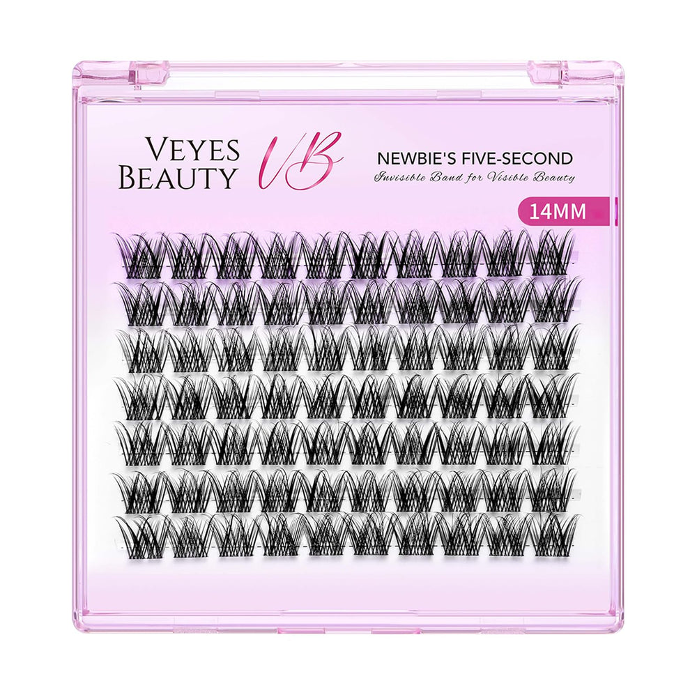 VEYESBEAUTY five-second lashes with wider bands for quick, beginner-friendly application.