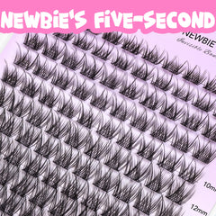VEYESBEAUTY Invisible-band clusters for seamless lash line and comfort.