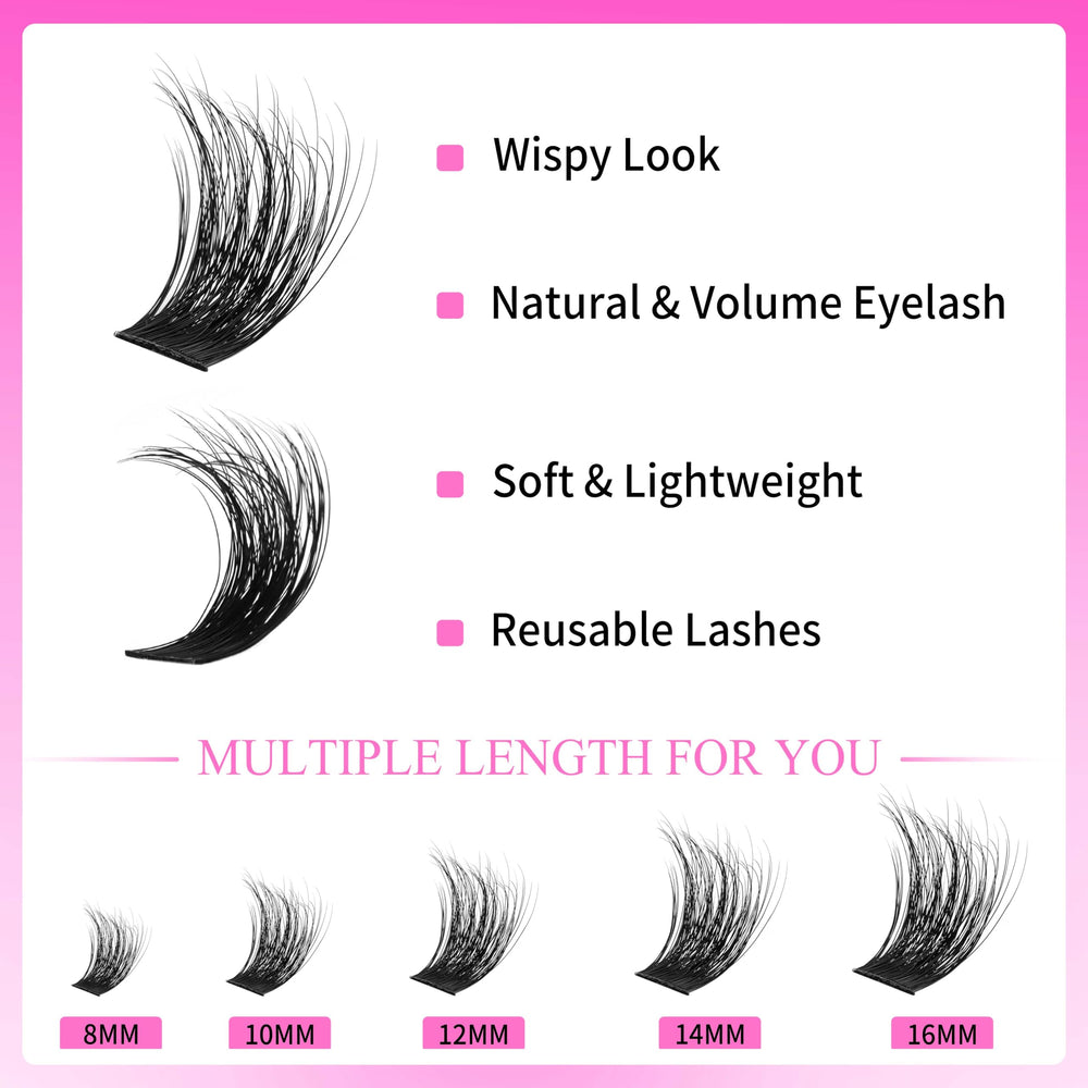 VEYESBEAUTY Lash Bond application with clusters for easy use