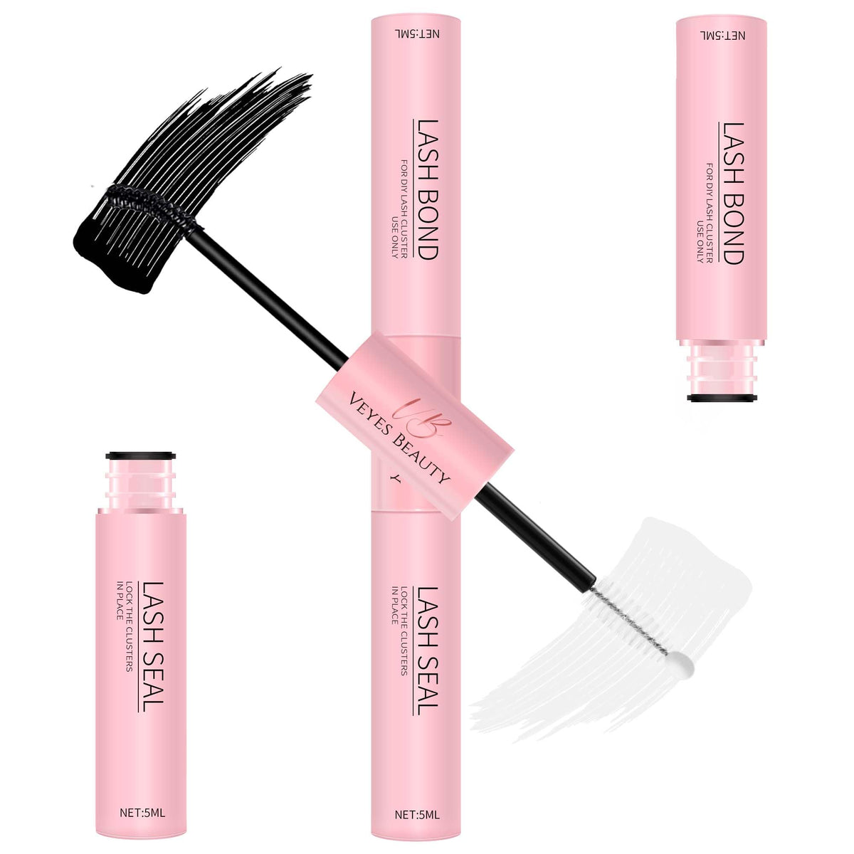 VEYESBEAUTY Lash Bond and Seal bottle for durable, two-in-one performance