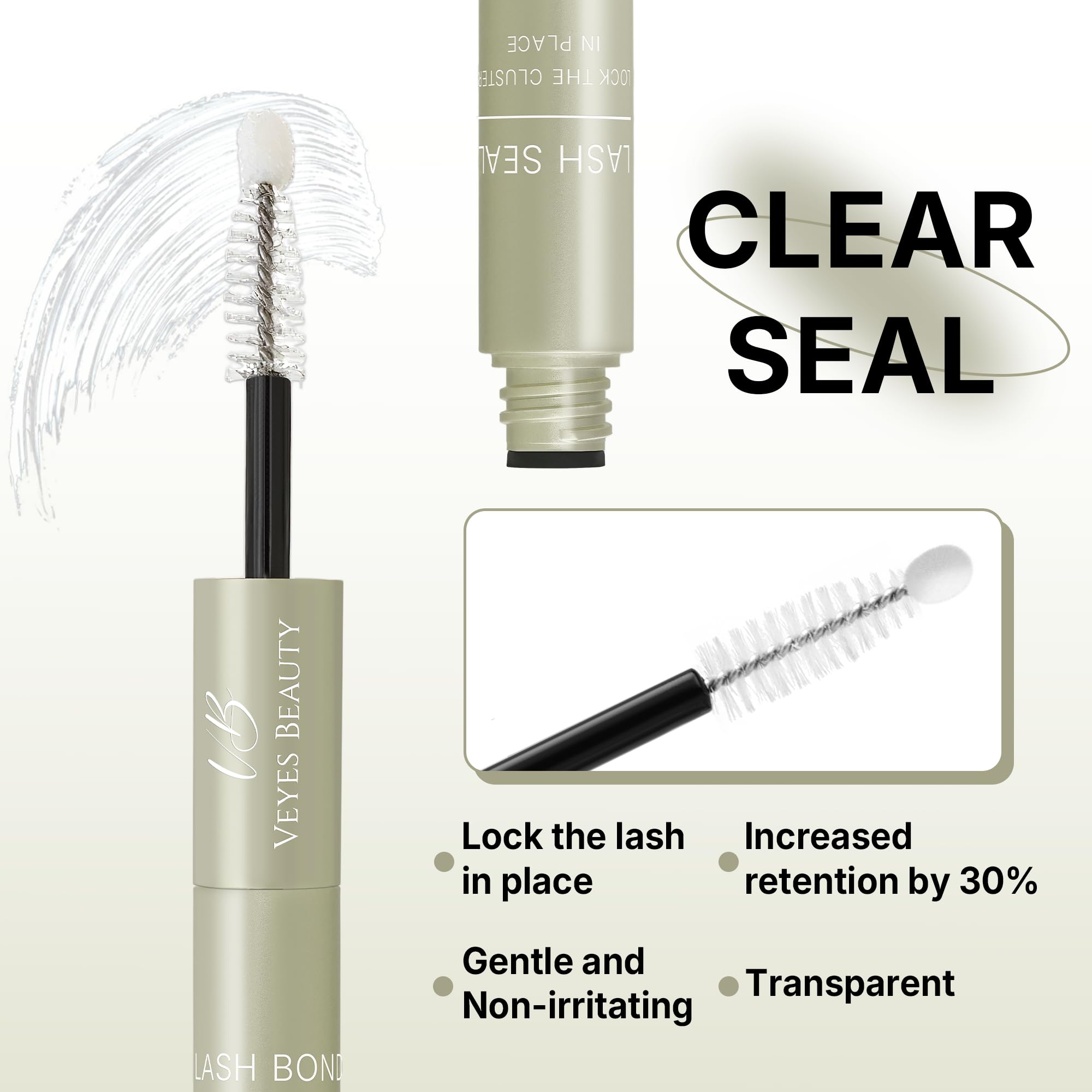 VEYESBEAUTY long-lasting finish supports cluster lash durability