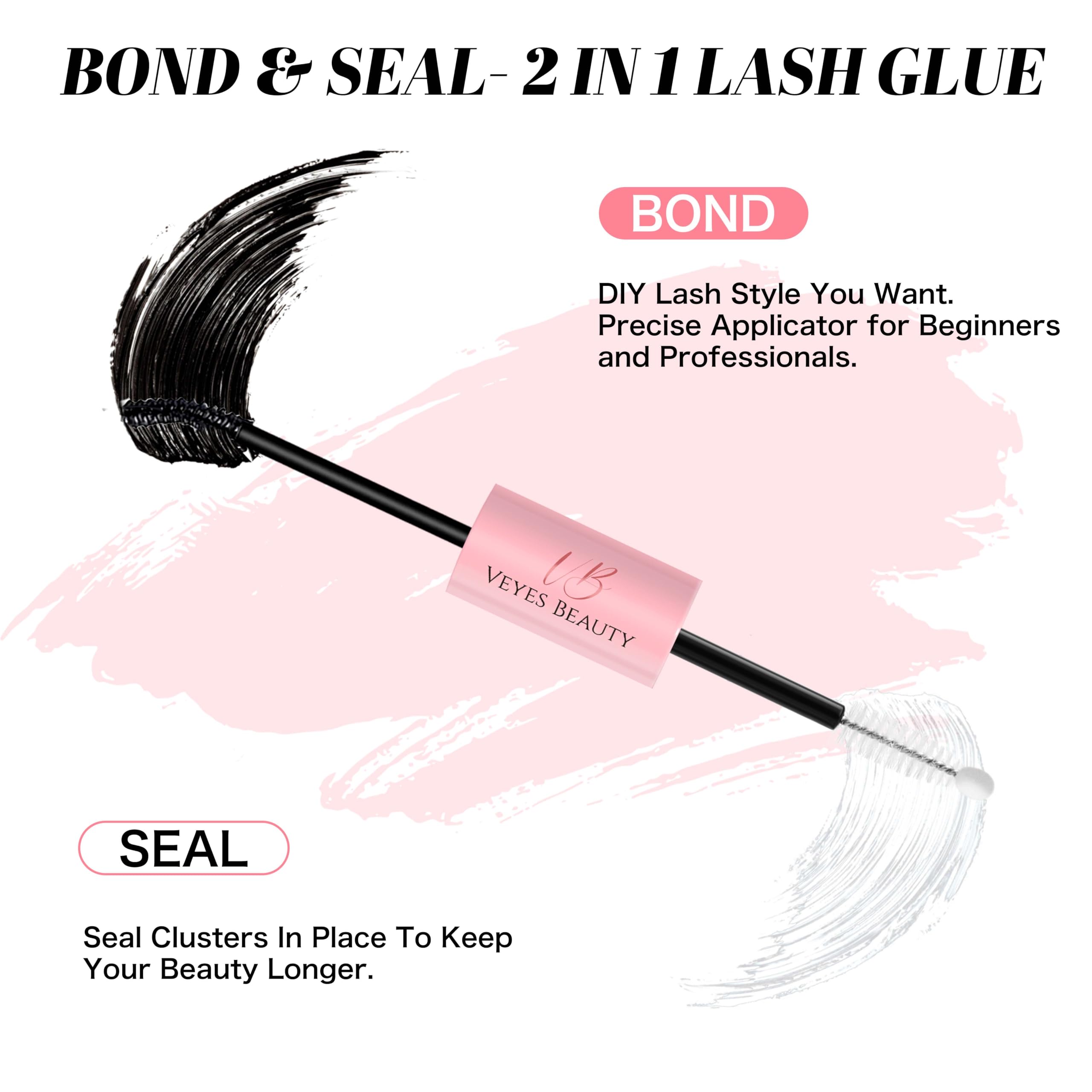 VEYESBEAUTY spiral brush enabling precise, mess-free lash application