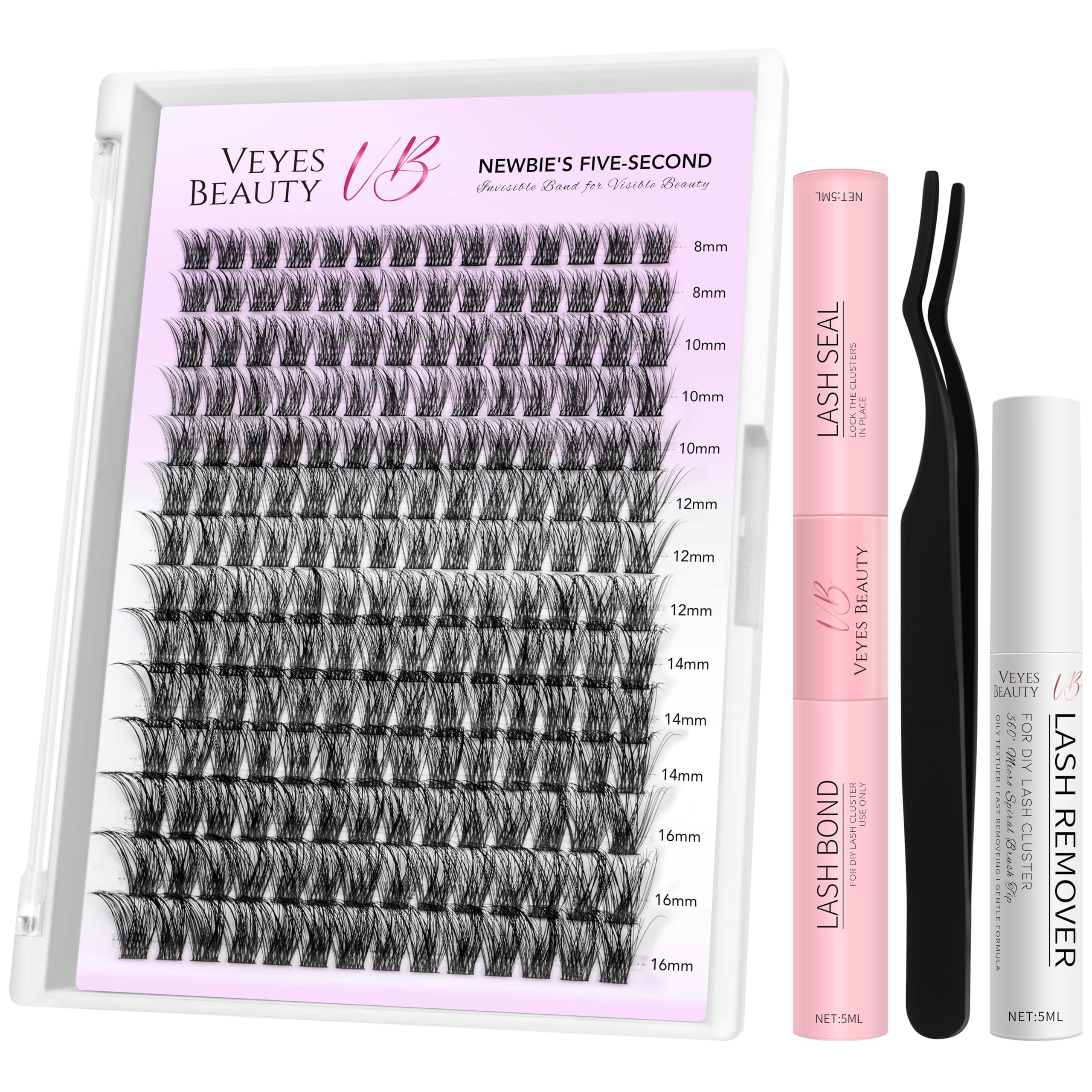 VEYESBEAUTY Lash Clusters Kit tray for quick customizable lash looks
