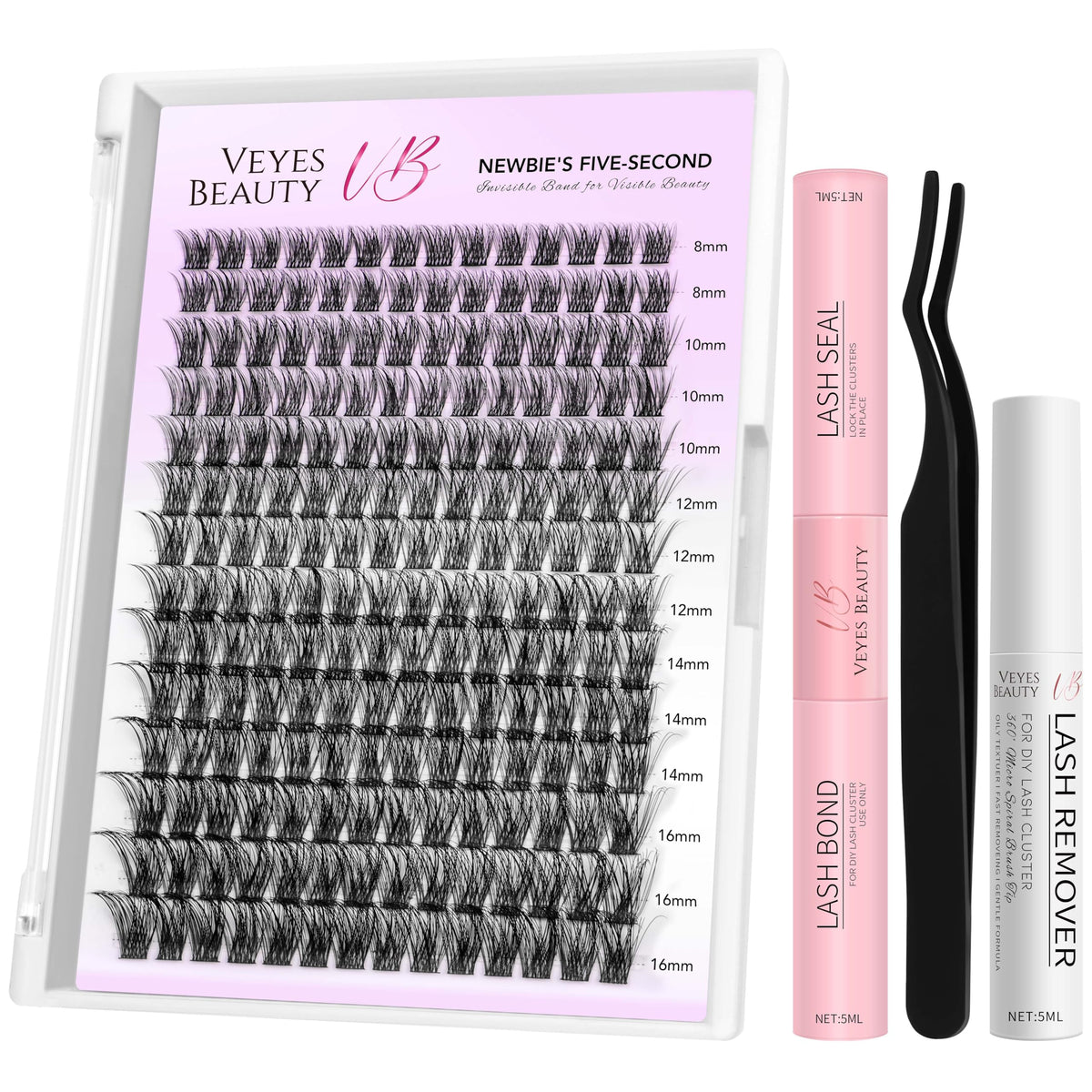 VEYESBEAUTY Lash Clusters Kit tray for quick customizable lash looks