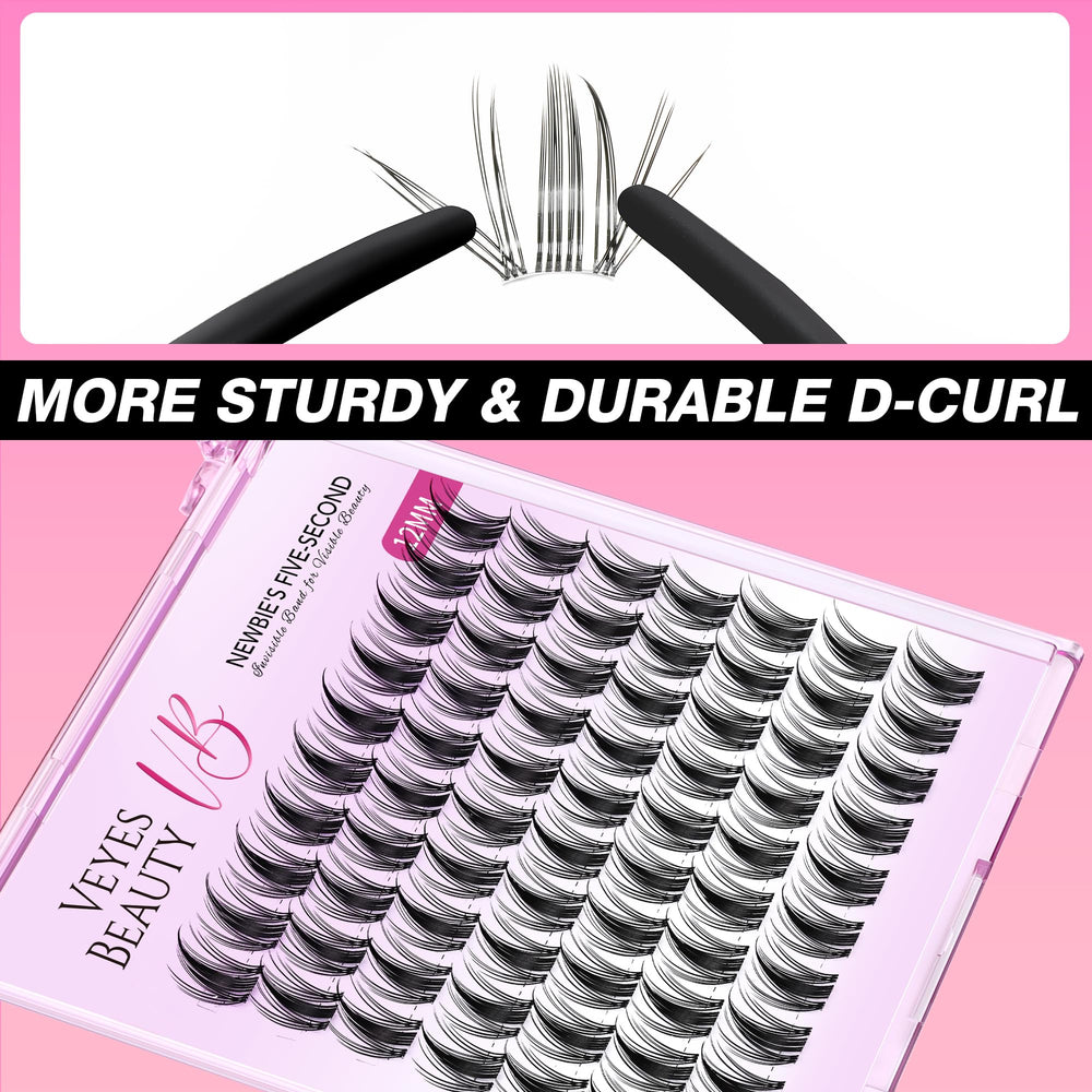 VEYESBEAUTY Soft thin band clusters feel light and flexible on lids.