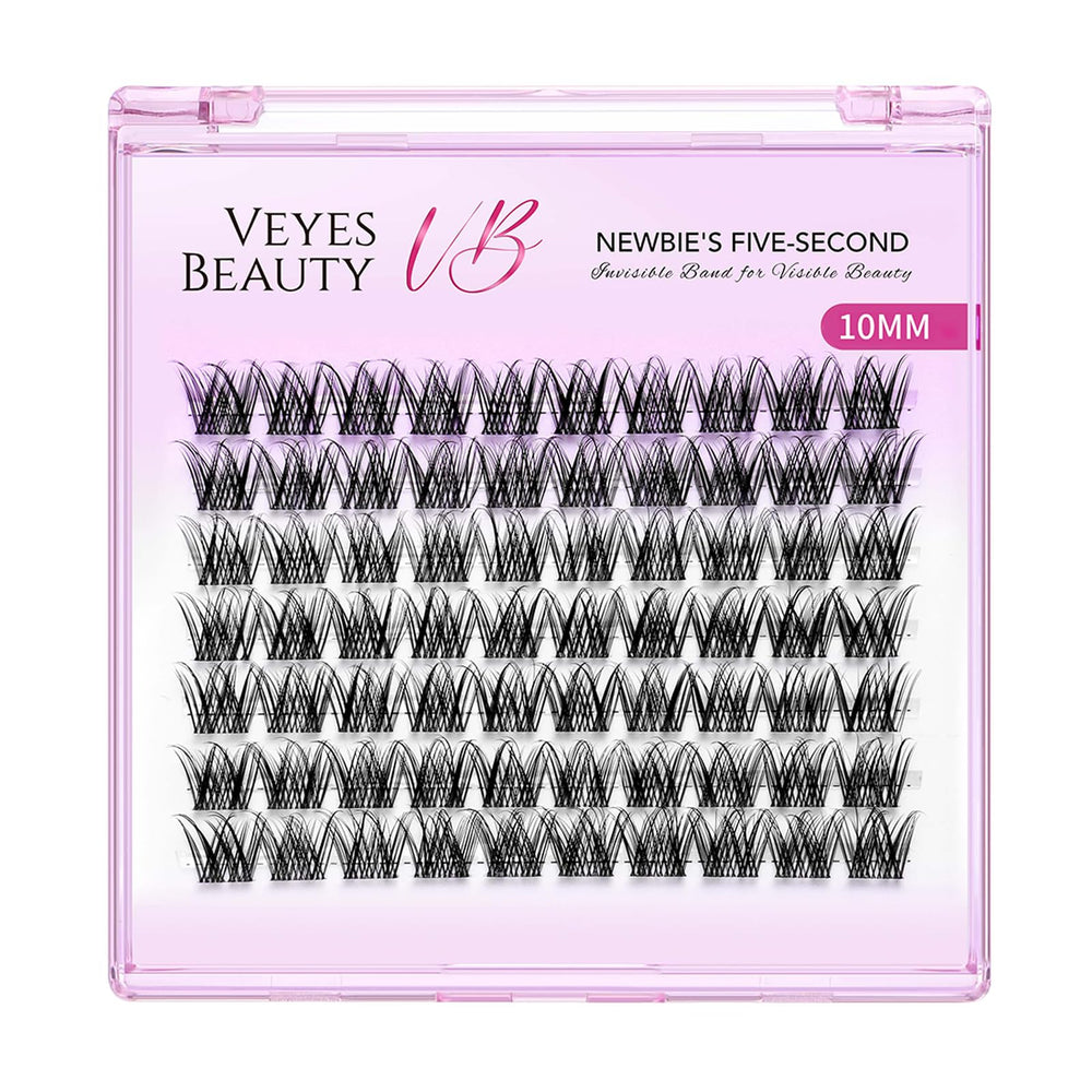 VEYESBEAUTY Lash Clusters thin invisible band closeup for seamless, comfortable wear.