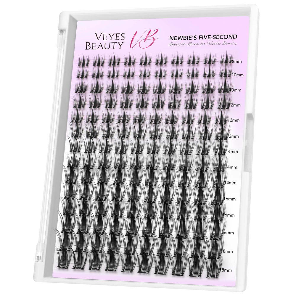 VEYESBEAUTY manga lash clusters tray for versatile styles all day.