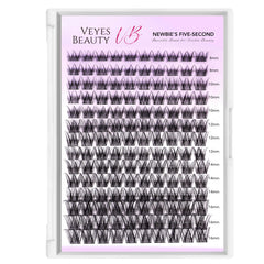VEYESBEAUTY Newbie Five-Second clusters for quick, easy lash enhancement.
