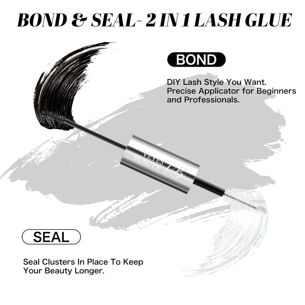 VEYESBEAUTY 2-in-1 system forms a protective seal for longer retention.