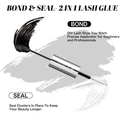 VEYESBEAUTY 2-in-1 system forms a protective seal for longer retention.