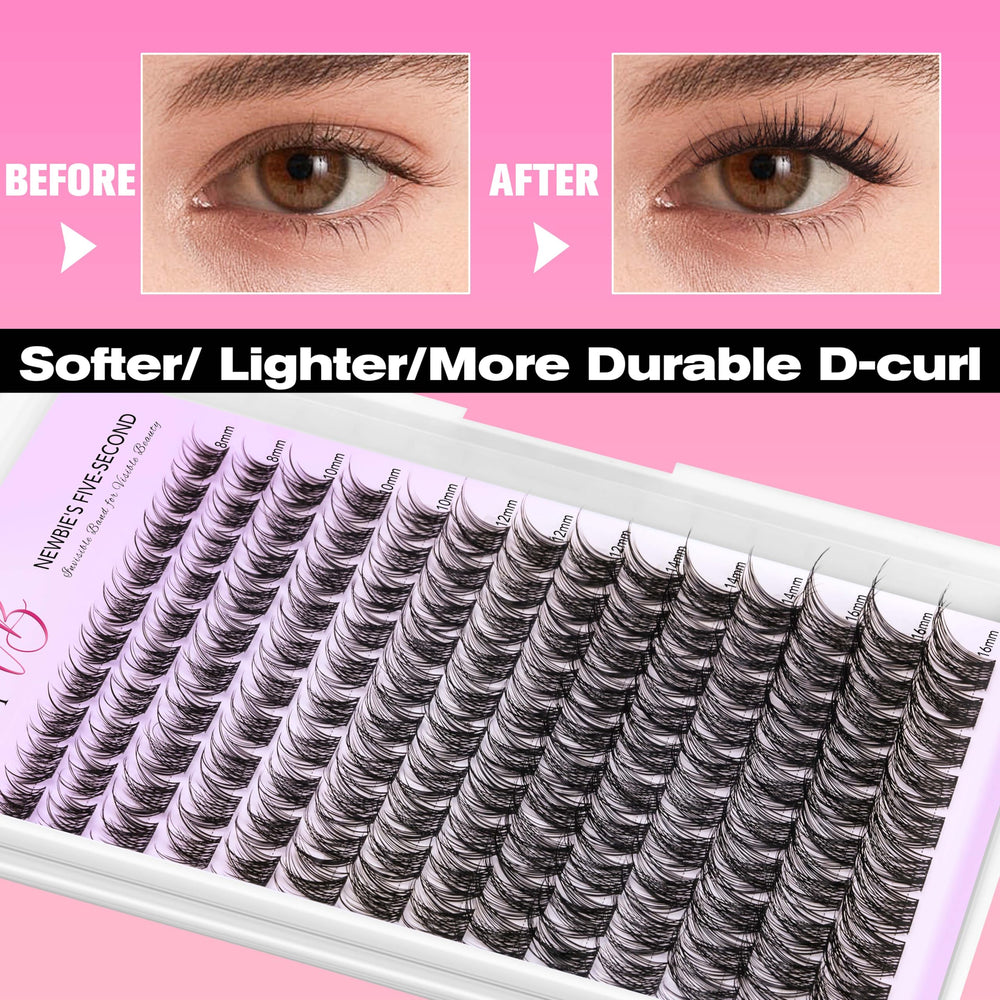 VEYESBEAUTY Wispy lash tray pack offering flexible styling options.