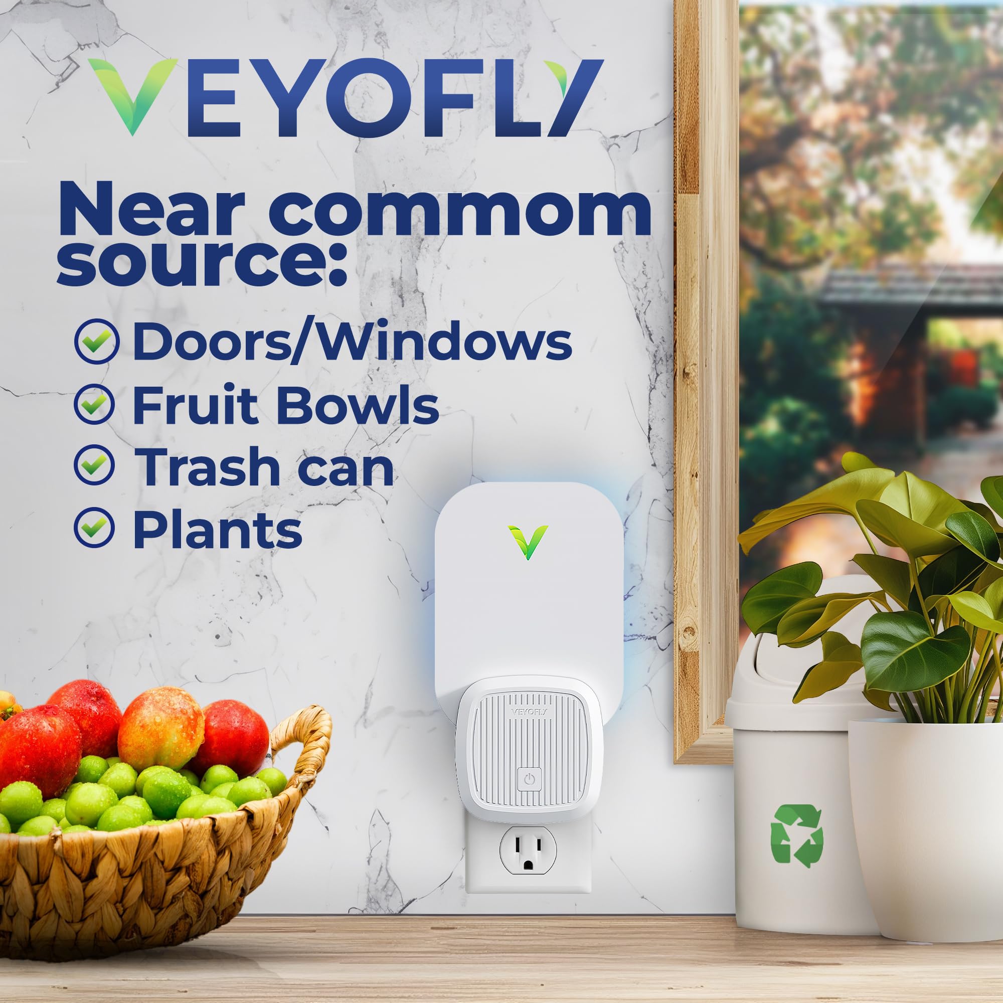 VEYOFLY blue‑violet light view highlights a sleep‑friendly design