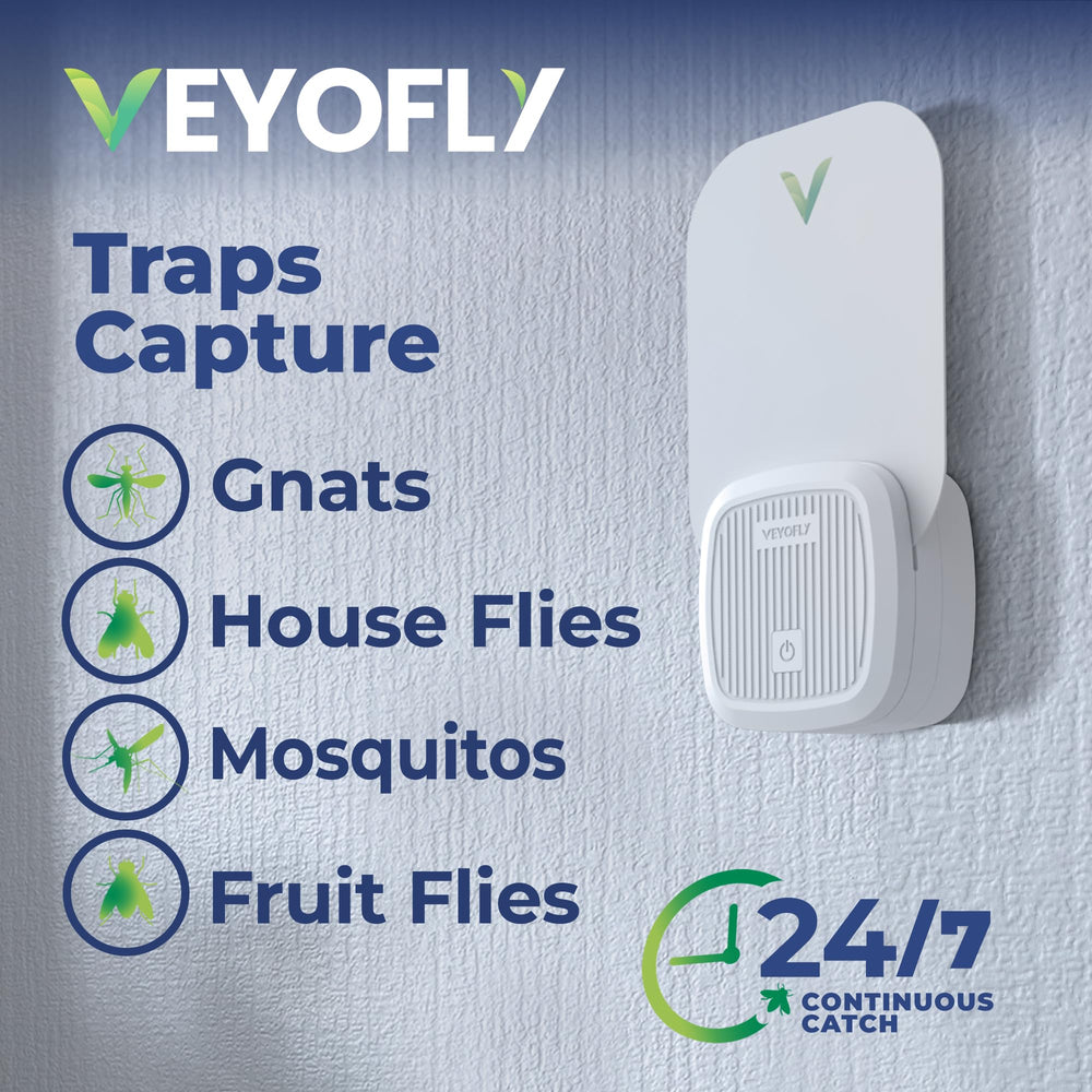 VEYOFLY blue-violet light close-up demonstrates gentle night-time pest attraction.