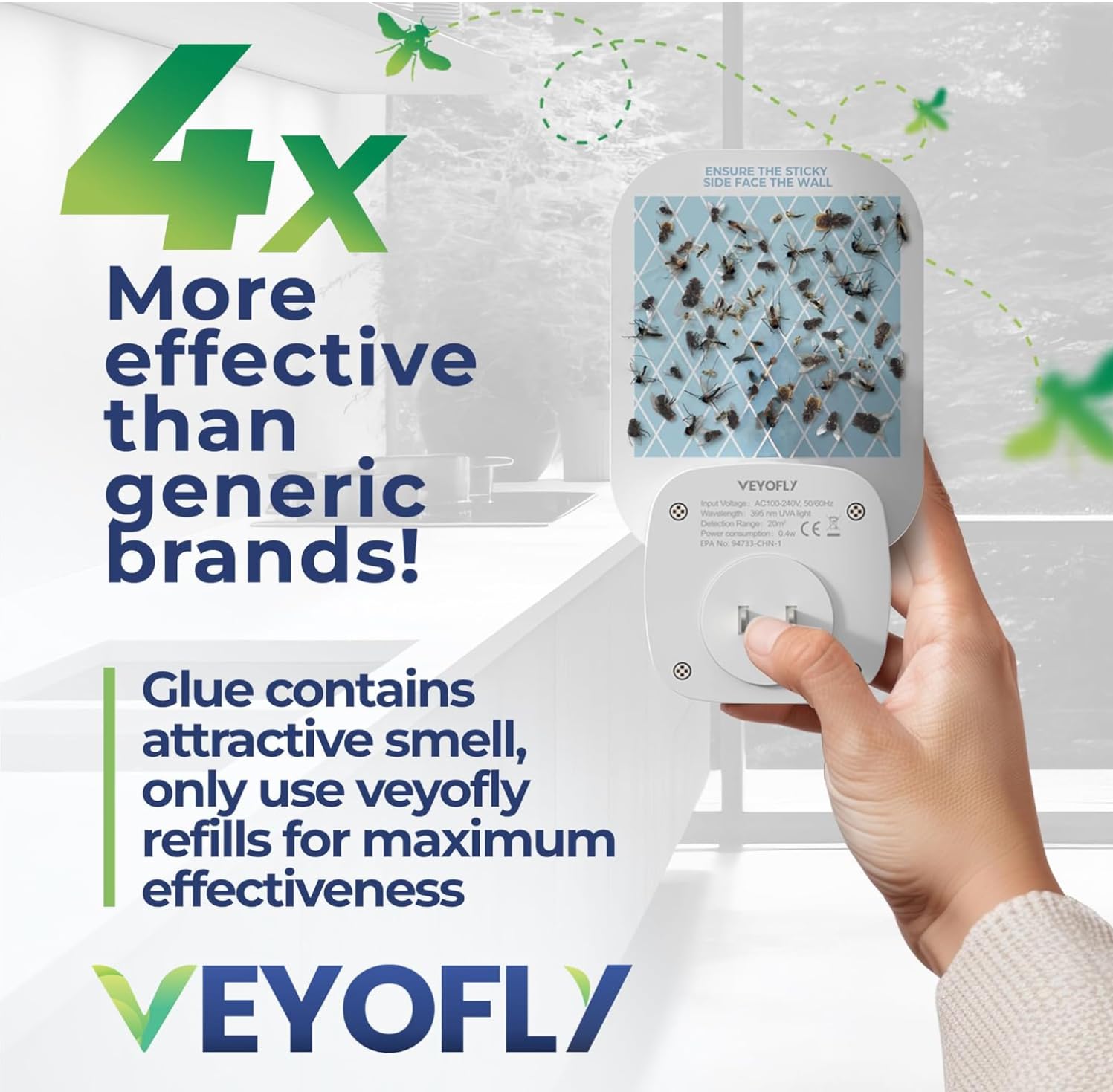 VEYOFLY sleek white and black design blends with home decor