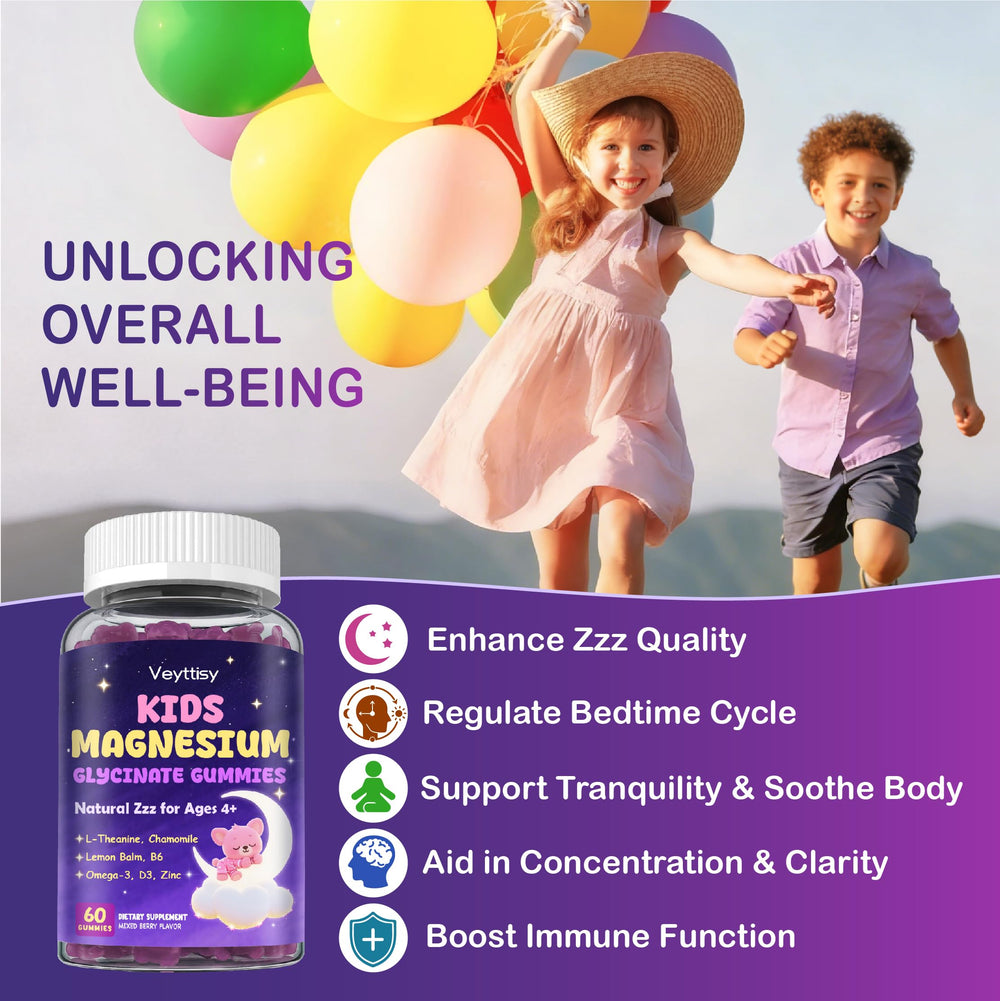 Veyttisy Omega-3 and zinc infused gummies for kids in study desk scene