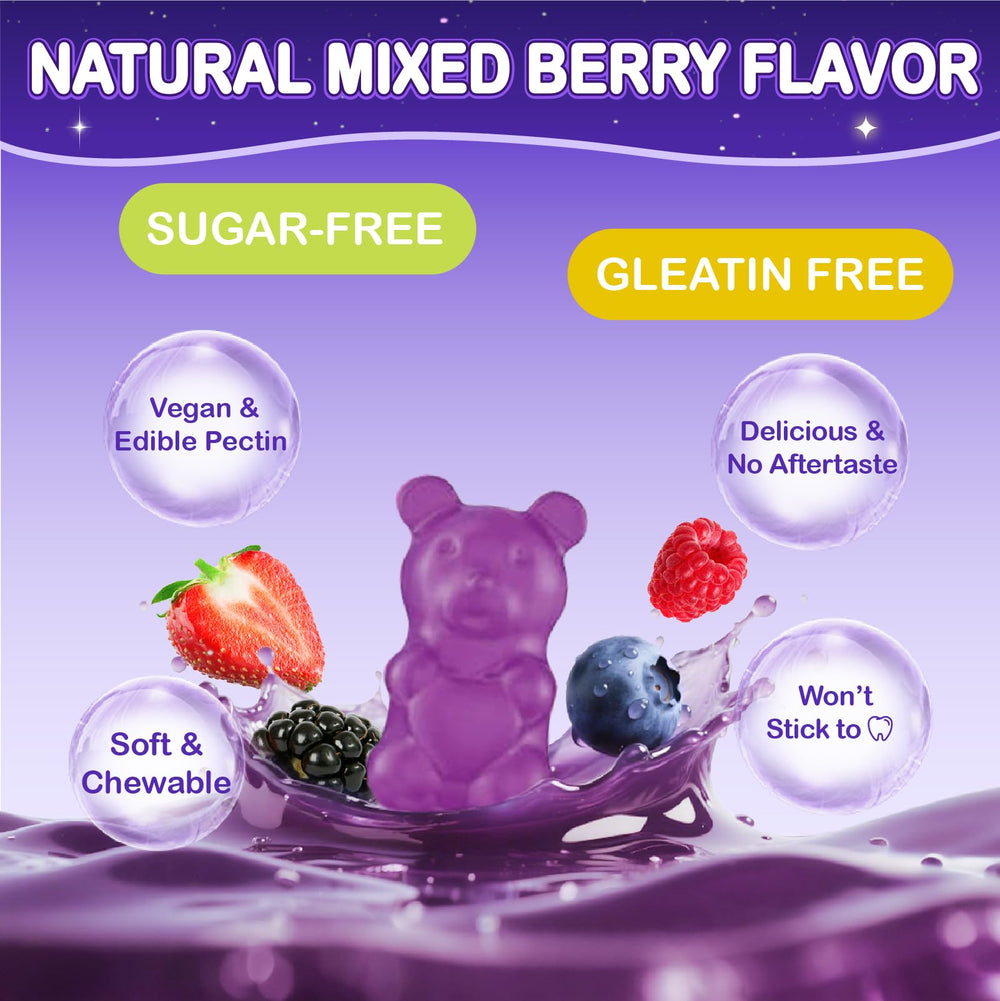 Veyttisy Gluten-free vegan gummies for kids on colorful table