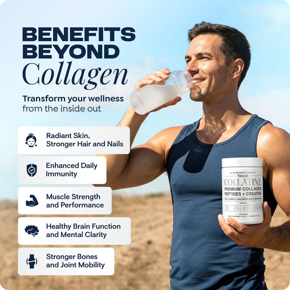 Vezzyl Collatine powder dissolving in water demonstrates quick mixability.