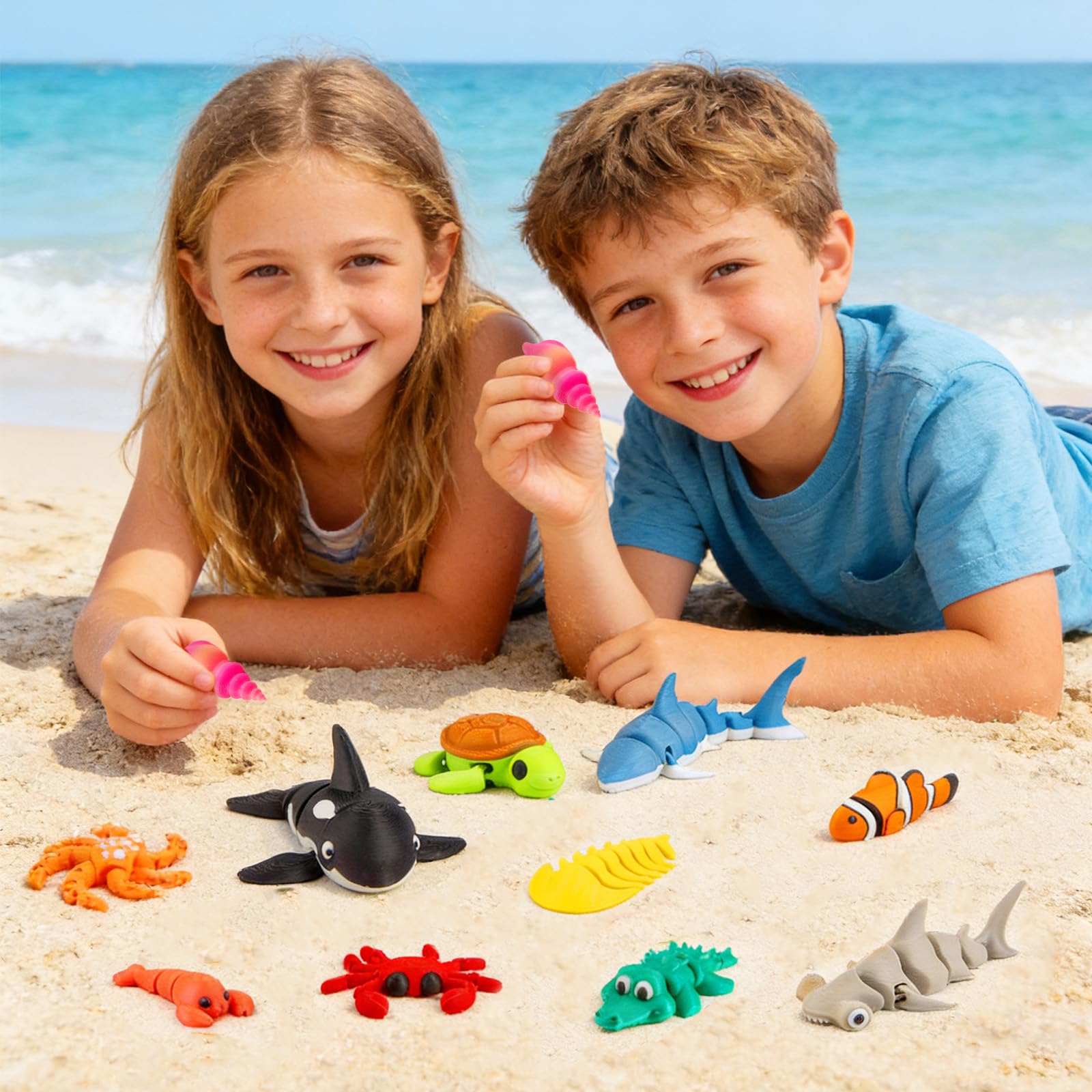 VGBEP crayfish figurine brings color to shelves and pocket-sized fun.