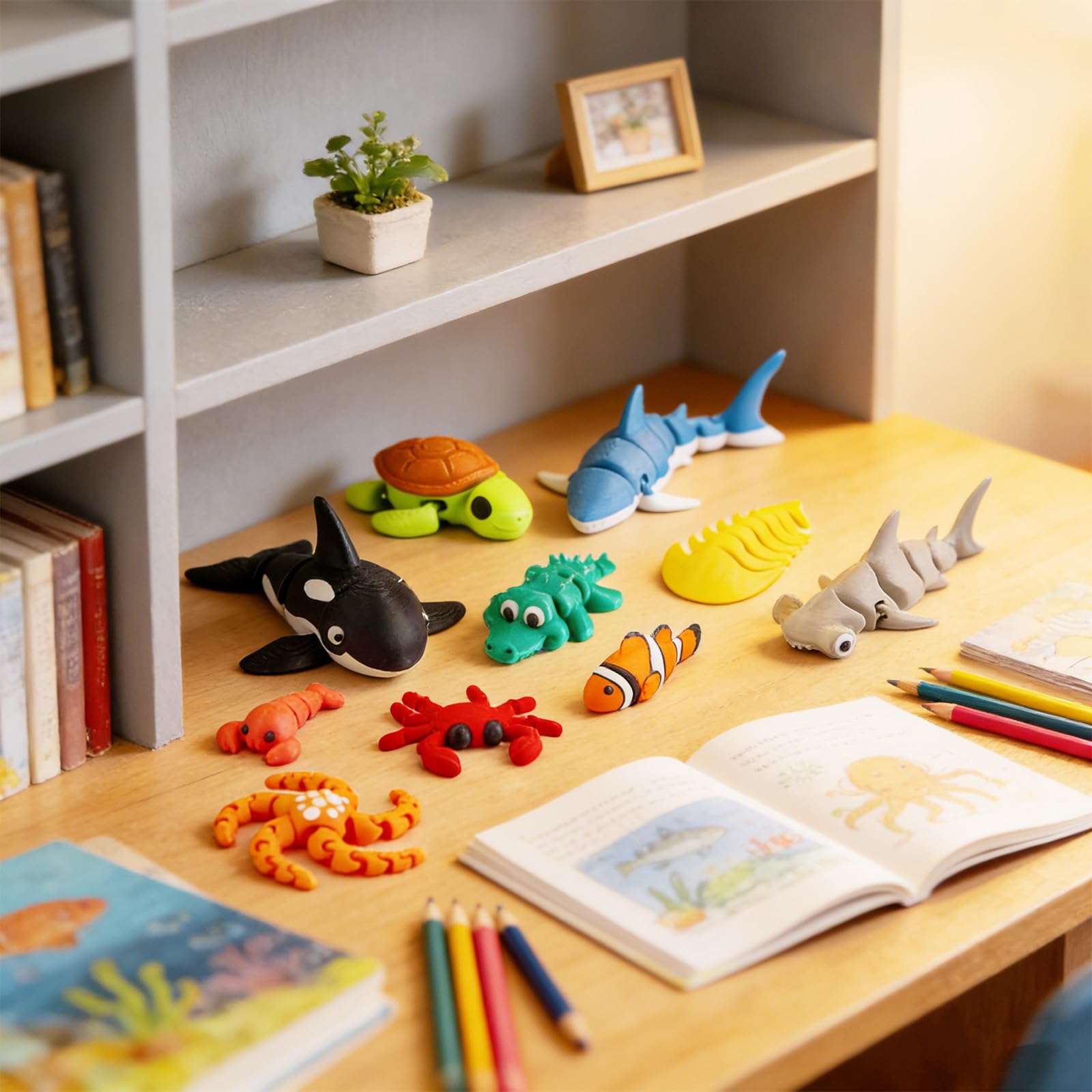 VGBEP dolphin figurine for playful décor and calm focus.