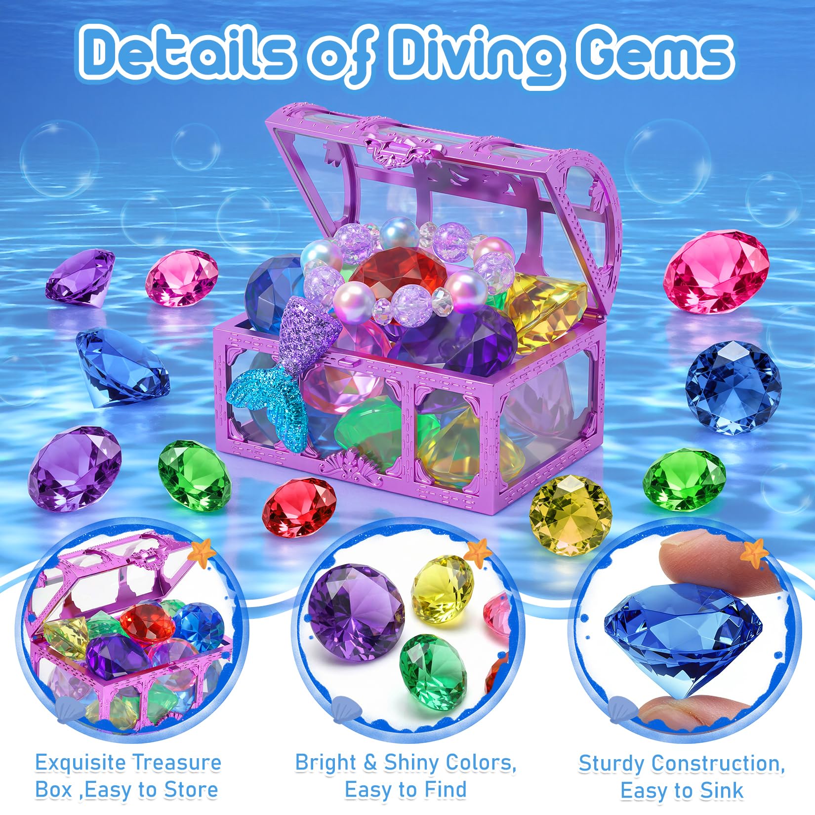 VGOFUN medium green diving gem supports team treasure hunts