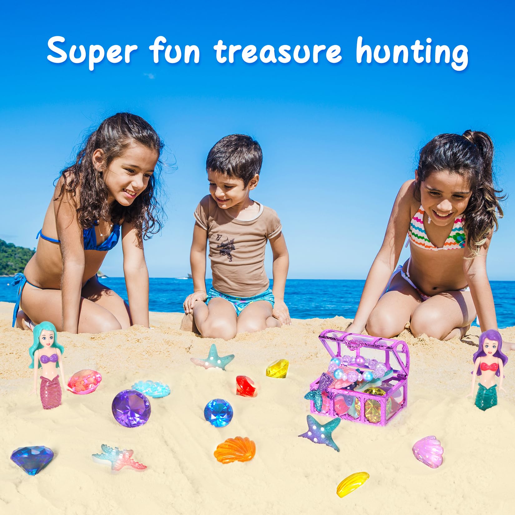 VGOFUN pirate treasure chest, a colorful centerpiece for underwater adventures